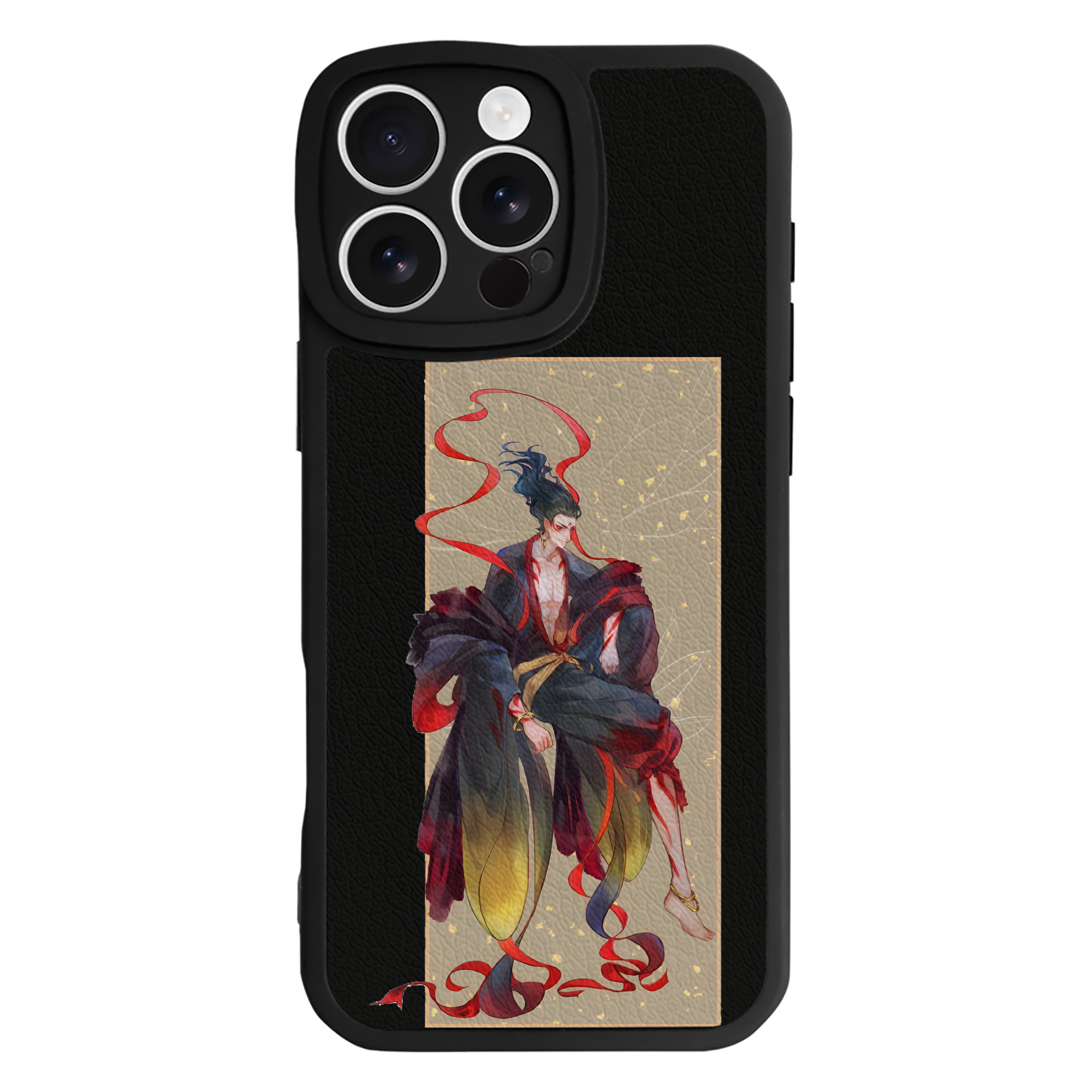 （画像用） Ne Zha 2 ナタ 魔童の大暴れ 【iPhone 16シリーズ対応】シリコンスマホケース（レザー調） 材質：シリコン